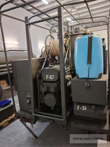 Urządzenie destylacyjno-sterylizujące UD-2 na p-pie 1-os. (ład. 1 500 kg, z częściowym wyposażeniem) z zespołem spalinowo -elektrycznym PAB 4/300 (4 kW, 230/400 V, 50 Hz) 